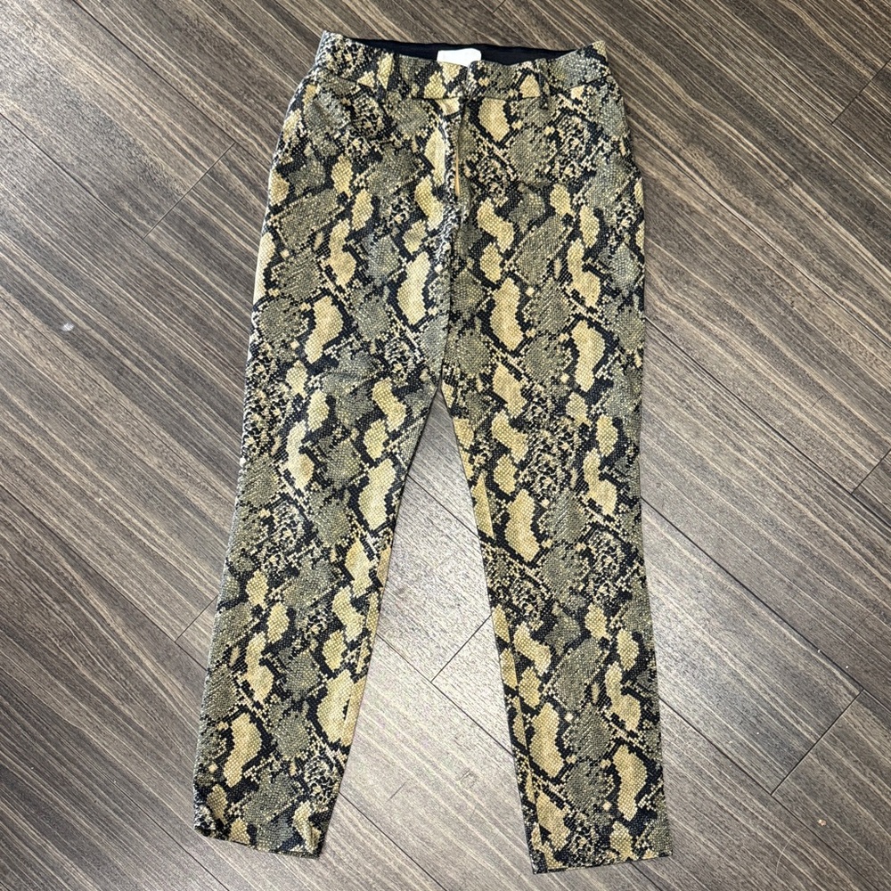 H&M Snake Print Trousers - Black and Tan